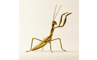 Decorative Gold Creature Figurine Detailed Texture Praying Creature Figurine for Living Room