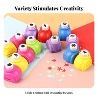 Miniature Pattern Puncher Assorted Forms Decorative Shape Punch Set Multiple Designs Easy to Use for DIY Projects, Card Making