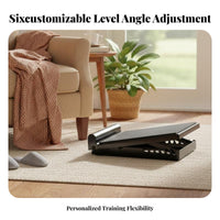 Non-Slip Surface Adjustable Slant Board Stable framework Adjustable Calf Stretcher Portable Exercise Equipment Foldable Design for rehabilitative Therapy Patients, Beginners, Fitness devotees, Rehabilitation Center, Home, Gym, exercise session