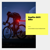 Brake-sensing LED bike tail light