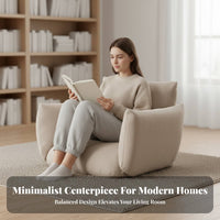 Minimalist Aesthetic Adjustable Floor Lounger Low-Profile Design Adjustable Padded Recliner Soft Padding Lounge Sofa Sturdy Frame for Small Space Dwellers, Readers, Students, Reading Nook, Living Room, Bedroom, Apartment