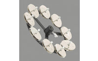 hatHat Bell with Clamp Mount Compact Drum Cymbals Bell Metal Percussion Accessory for Drummers