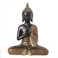 Large Thai Buddha Statue Resin Figurine for Southeast Asian Decor