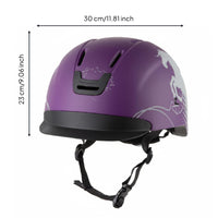 Shock Protection Horseback Riding Helmet Breathable Equestrian Helmet Lightweight Horseback Riding Hat Ventilated Design