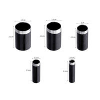 5 Pieces Hollow Punch Cutter Sharp Leather Hole Punch Cutter Set with Box Metal Hand-Held for Leatherworkers, Leatherworking