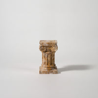Column Candle Holder Roman StoneTextured Candle Holder Aged Candlesticks for Entryway