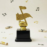 Souvenir Gift Golden Music Award Eye-Catching Design Gold Music Note Award Custom Engraving for Recitals