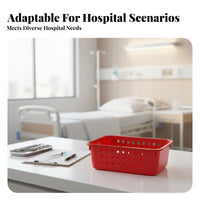 Multi-Compartment Patient medicinal Box Integrated Card pocket Handled medication Tote with Tray Stackable Design Hospital apparatus Transparent Lid for Pharmacists, well-beinggivers, Pharmacy, Nursing Home, Bedside, Emergencies