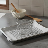 Stainless Steel Chip Basket Long Handle Wire Mesh Food Holder Kitchen Utensil for Home Cooks, Restaurant