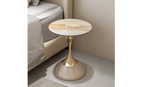 Pedestal Side Table Modern Pedestal Side Table Minimalist Furniture for Living Room, Bedroom, Reading Corner