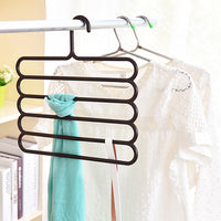 Multi-layer Non-slip Hanger for Trousers, Scarves, and Ties - Space-Saving Wardrobe Organizer