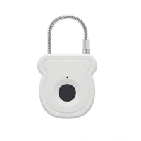 Type-C Charging Rechargeable Biometric Padlock 20 Fingerprints Biometric Cable Lock Keyless Entry Biometric Cable Lock Portable for Travel