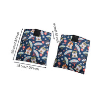 2 Pieces Foot Rest Cushion Textile Option Footplate Cushion Anti-Cold Soft Footplate Protector for Individuals