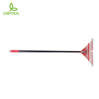 24-Tooth Garden Rake, Leaf Rake, Gardening Tool for Lawns and Sidewalks