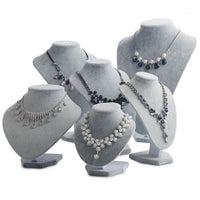 V-Shape Mannequin Bust Necklace & Bracelet Display Stand
