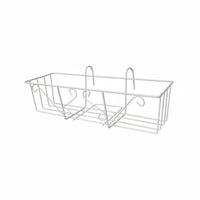 Rustresistant Railing Planter Basket Space-Saving Balcony Rack sturdyDuty Plant Display for Gardeners, Homeowners, Apartment Dwellers, Outdoor, Patio, Fence, window frame