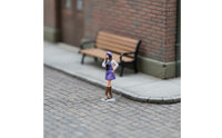 1/64 Scale Girl Figurine Completed Model 1/64 Scale Girl Figure Workmanship Painted Resin Figurine for Hobbyists