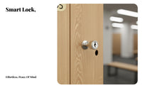 Wooden Storage Locker Cabinet Electronic Lock Clothes Locker Water-resistant Construction for Spa Owners Changing Room Clubhouse Office