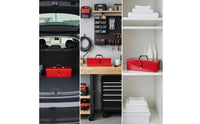Metal Tool Box Long-Lasting Tool Box with Handle Heavy Duty for Car Trunk