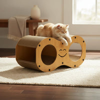 Wavy Cat Scratcher House Construction Pet Supplies Curved Design for Cats
