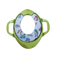 Kids' Toilet Training Seat with Handles - Cartoon Design Potty Trainer for Toddlers