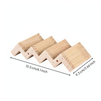 Natural Wood Z-Shaped Bird Ladder Stepped Bird Climbing Ladder Easy to Install Pet Accessory Chewable for Parrots, Aviary