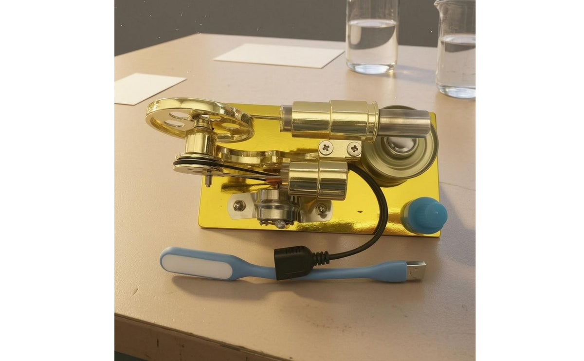 Thermal Engine Model Visible Linkages Educational Display Model Heat-Powered Science Toy