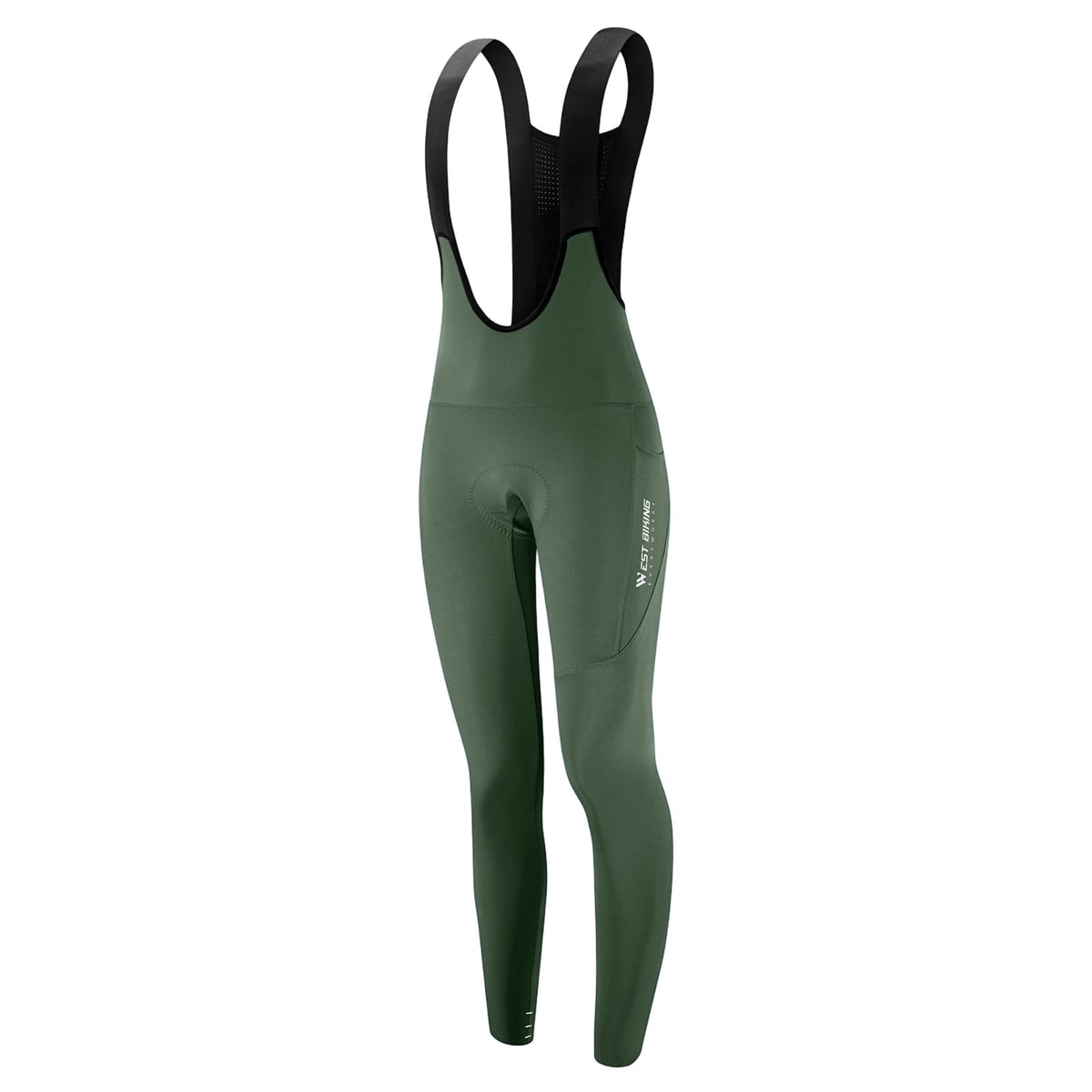 Women's Cycling Pants, Padded Bib Tights, Breathable Long Bike Pants, Comfortable Riding Apparel for All Seasons