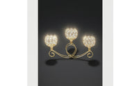 3-Arm Candelabra Gold Candelabra Centerpiece Classic for Weddings