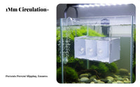 Acrylic Aquatic Hatchery Box High Clearness Aquatic Fry Separation Box Guppy Breeder Fish Enclosure Easy Feeding Port