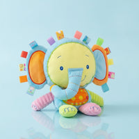 Stuffed Toy with Tabs Soft Stuffed Elephant Toy Floppy for Indoor Play