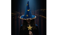 Celestial Witch Hat Ruffled Pointed Hat Costume Halloween for Witches