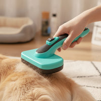 Pet Grooming Brush Hair-Release Brush with Push-Button Ergonomic for Dog Owners