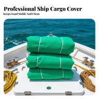 Ship Hold Cover Mesh Sun Resistant Debris Management Net Sturdy Polyester Heavy Duty Trailer Netting for Companies, Movers, Docks, Barges, Moving