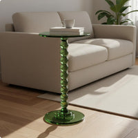 Contemporary Circular Side Table Minimalist Round End Table Mid-Period Influenced House Furniture for Sofa, Balcony