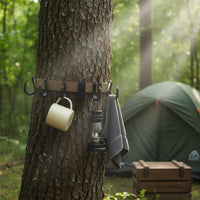 Multi-Functional Outdoor Utility Hook Strap Long-Lasting Polyester Tree Trunk Gear Strap Easy Installation Campsite Organizer Lanyard Heavy Duty for Campers, Hunters, Hikers, Camping, Fishing, Picnic