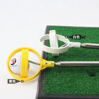 8-Section Telescopic Golf Ball Retriever with Dual Ring Head, Stainless Steel Portable Golf Course Accessory