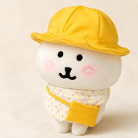 Dolls Clothes for 10cm Plush Dolls, 3-Piece Polka Dot Outfit Set with Hat, Bib & Bag, Soft Toy Clothing Set