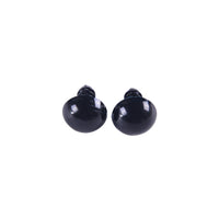 Black Safety Eyes with Washers for Amigurumi & Doll Making, 5-40mm Threaded Eyes for Crafts