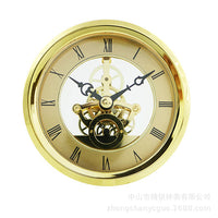 Vintage Gear Skeleton Quartz Clock Movement Mechanism for DIY Clock Repair