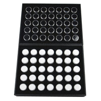 Acrylic Round Gemstone Display Box with Rotating Lid for Countertop Exhibition