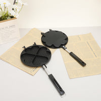 Heart Waffle Pan Compact Waffle Pan with Handle Waffler Lightweight Long-Lasting for Home Bakers, Breakfast, Brunch