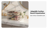 Clear Drawer Organizer Space-Saving Desktop reachory debrisproof for Desk, Adults