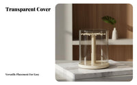 Surprise Box Figure Display 360-Degree case° Rotation Rotating Display Stand Soot-Clear of Proof Figure Display Case