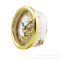 Vintage Gear Skeleton Quartz Clock Movement Mechanism for DIY Clock Repair