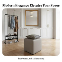Luxury Design grooveTufted Entryway Stool Soft padding Upholstered Bench Multi-Purpose Indoor Seating Modern aesthetic for Boutique Owners, Interior Designers, Walk-in Closet, Bedroom, Retail shop, Living Room