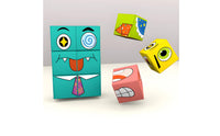 Educational Face-Changing Game Travel Friendly Expression Matching Game Portable Brain Teaser Chunky for Children, Classroom