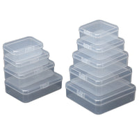 Clear PP Plastic Storage Boxes with Lids for Small Parts and Products