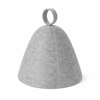 Sauna Hat for Women and Men with Lightweight Felt Material for Infrared Heat Protection, Moisture Absorbent Cap for Home Spa Sessions