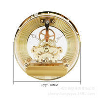 Vintage Gear Skeleton Quartz Clock Movement Mechanism for DIY Clock Repair